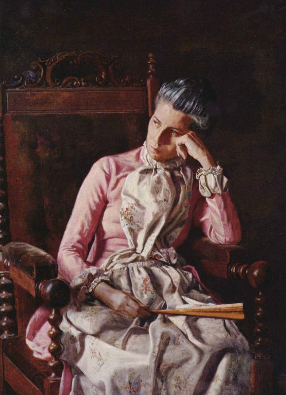 Thomas Eakins Miss Amelia Van Buren China oil painting art